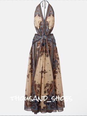 Zimmermann | Dresses | Zimmermann Edie Tie Strap Mini Dress Cream Paisley  Sz Us 6 | Poshmark